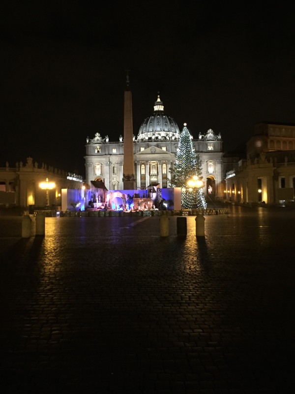 The Vatican at night