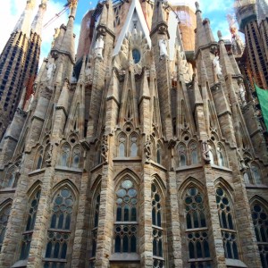 The front side of La Segrada Familia