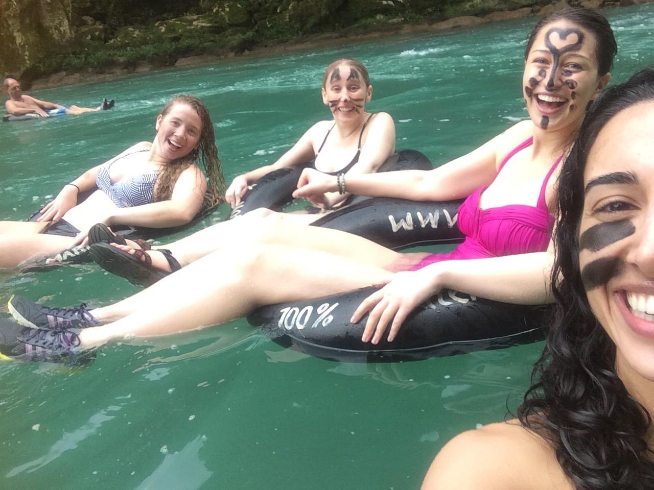 You are a student again, take advantage of it! This is me with "princesa" face paint rafting down Semuc Champey in Guatemala during spring break. Don’t forget, these are likely our last spring breaks for a while!