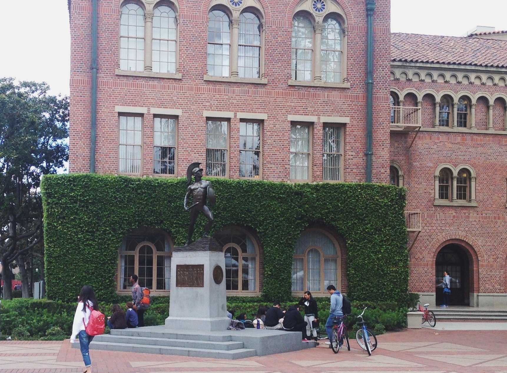 Tommy Trojan at the University of Southern California campus