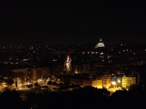 A panoramic view of Rome.