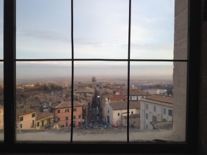The view from Villa Farnese.