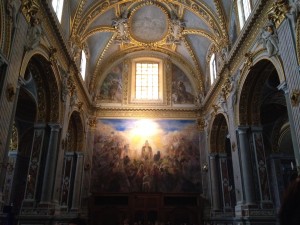 The chapel at the Abbey of Monte Cassino.