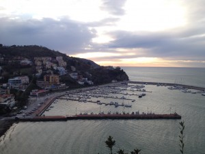The view from atop the hill of Agropoli.