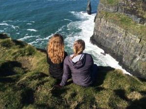 Jordan and I on the edge of the Cliffs of Moher.
