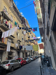 Naples felt much more lived-in than Rome did, and these small streets with peoples' laundry was just one of the aspects that contributed to this feeling.