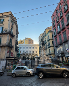 A little piazza we saw while walking around for over 10 miles exploring Naples!