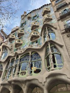 My favorite house of the many throughout the city by architect and artist Gaudi.