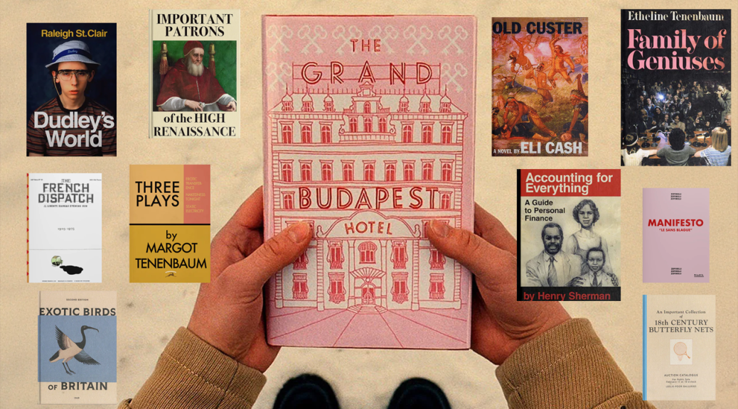 Individual holding a book surrounded by images of other book covers.